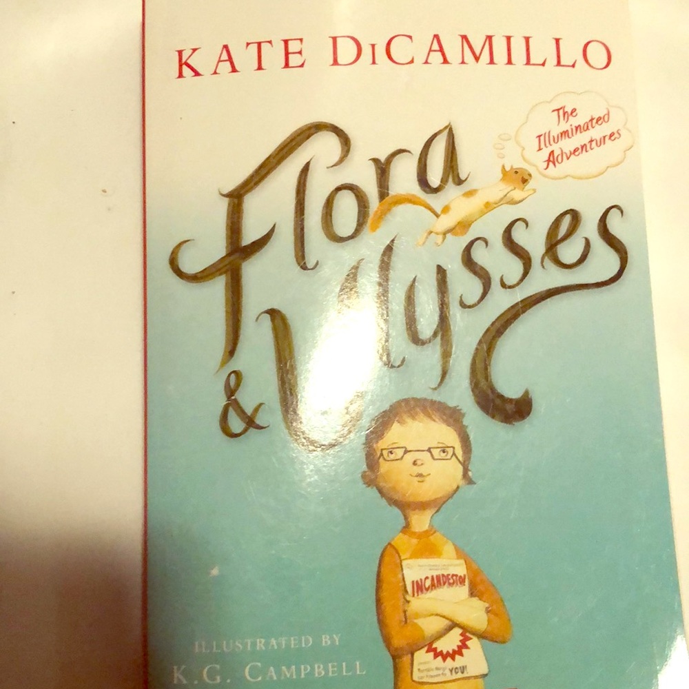 Kate Dicamillo book “Flora & Vlysses”